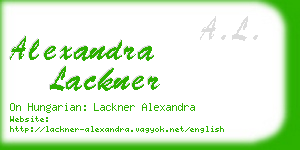 alexandra lackner business card